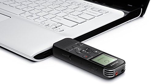 Sony Диктафон МКБ-PX Серија Со Вграден Микрофон И USB, Microsd Картичка Слот до 32 GB За Проширување На Меморијата, Прилагодлив Микрофон