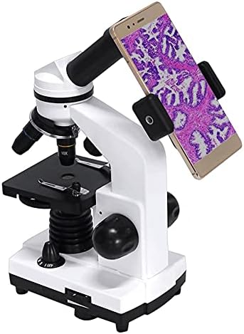Slnfxc Професионален Биолошки Микроскоп Соединение LED МОНОКУЛАРЕН Студентски Микроскоп Биолошки Истражување Паметен Телефон Адаптер 40X-1600X