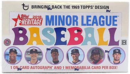 2018 Топс Херитиџ Мала лига Бејзбол хоби кутија - Пакети за восок во бејзбол