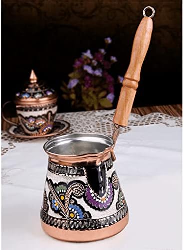 Lamodahome Турски арапски грчки сад за кафе за сервирање, нов подарок за домашен подарок рачно изработен бакар мини