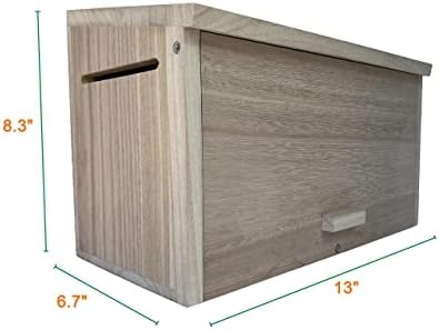 Shinegro Pine Wood Squircrel House House Feeder Outdoor Nesting Box за живеалиште на живеалиштата