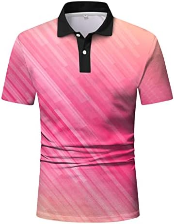 XXBR MENS POLO GOLF кошули, во боја блок крпеница моден тенис врвови кратки ракави лето тенок вклопувачки спортови кошула