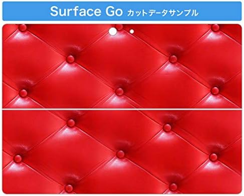 Декларална покривка на igsticker за Microsoft Surface Go/Go 2 Ултра тенки заштитнички налепници на телото 006132 Црвена црвена шема