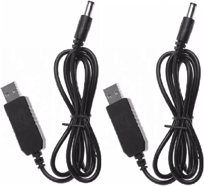Пакет од 2 USB 5V -> 12V .7A DC засилување на моќност Чекор кон конверторот/адаптерот; 5,5x2,5 mm DC конектор, 1М кабел од Netsellsit