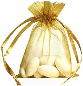 Kingwedding 6 x9 16x22cm органза влече силна торба за подароци за накит за бонбони за забава за свадба во забава