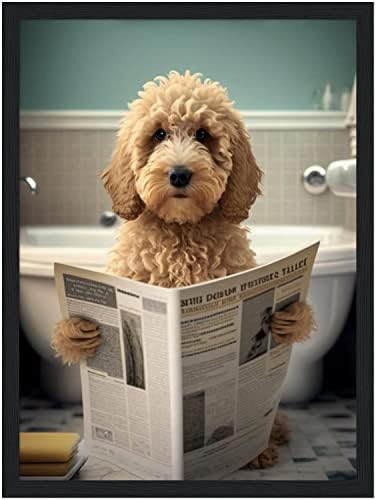 Златна кутре кутре кутре кучиња wallидна уметност - нераспоменато постер со сингл - слатка кучиња, смешна уметност за кучиња, lубител