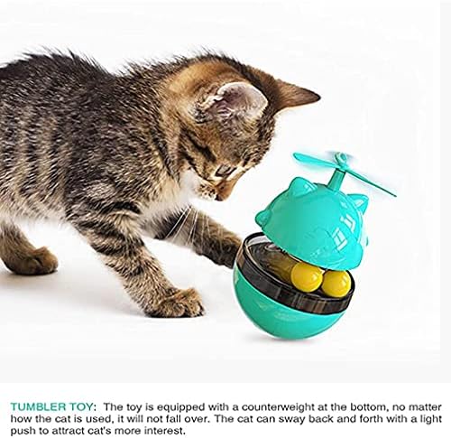 Интерактивни играчки за мачки за мачки ， мачки играчки прилагодлива храна што дистрибуира мачка загатка играчка ， мачка бавна фидер играчка