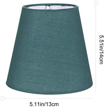 Додатоци за десктоп Minkissy, ткаенина за ламба за маса и подни светла темна зелена мала ламба сенка за домашна стража за заштита на ламба