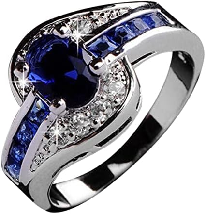 Прстени за жени 2023 година роденденски подароци бело исечен накит рачно изработен ангажман луксузен венчален прстен подарок камен