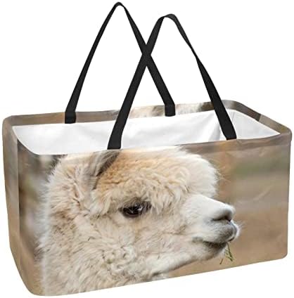 Кошар за еднократно шопинг алпака шема за преносни преклопни пикник намирници кеси за перење алишта за перална торба за купување тота