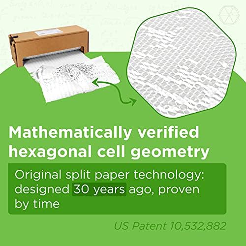 IDL Пакување Оригинално HexcelWrap Honeycomb Packing Kraft Paper 15.25 X 300 'Roll во само -дисперзирана кутија, бела - првиот патентиран
