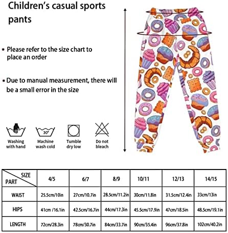 Сухоазија Детски Спортски Панталони Секојдневно Џогирање Спортски Еластични Половини Спортски Панталони Со Џебови Меки Панталони