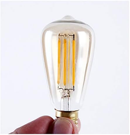 MaoTopCom 4W LED Замена Светилки, E17 Средна База Топло Бело 2700k Еквивалентно НА 40w Блескаво Сијалица, Килибар Стакло ST38