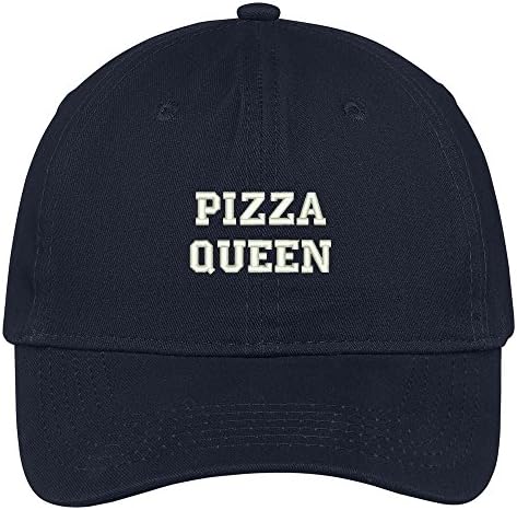 Трендовски продавница за облека пица кралица извезена капа за прилагодување на капачето со низок профил, тато капа