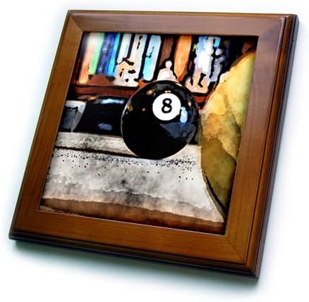 3dRose Осум Топката Агол Џеб Базен 6 од 6 инчи Декоративни Плочки, 8x8 Врамени, Јасно
