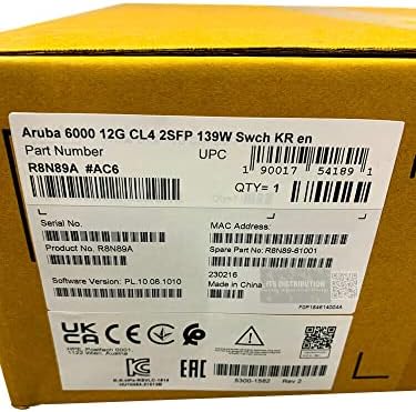 HPE R8N89A ARUBA 6000 12G Class4 POE 2G/2SFP 139W прекинувач по најниска цена