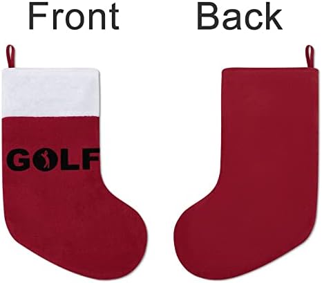 Играјте голф Божиќно порибување чорапи печати Божиќно дрво украси