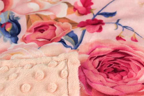 Покрив за крошна на седиштето за бебиња - розово рози цветно ливче на розова боја