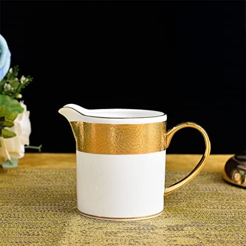 IFQHDD 15 Парчиња Исклучителен Костум За Кафе Во Европски Стил Керамички Комплет За Чај Попладневна Чајна Коска Кина Сет За Шолја