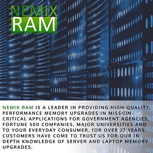 Nemix RAM меморија 128 GB DDR4-2933 PC4-23400 ECC RDIMM регистрирана надградба на меморијата на серверот за Dell PowerEdge R450 Rack Server