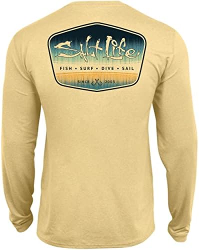 Сол живот момчиња туна бригада избледени младински долги ракави перформанси маица маица, златно магла Хедер, големи САД