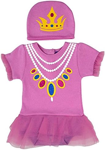 Sozo Baby Girls Princess Bodysuit и Cap Set