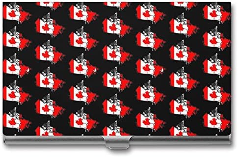 Канадски Знаме Мапа Бизнис Картичка Држач Џеб Бизнис Картичка Случај Тенок Паричник Картичка За Мажи Жени