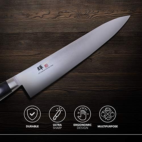 JCK оригинален нож на јапонскиот готвач Кагајаки, KG-8ES Професионален нож Gyuto, VG-1 висок јаглерод јапонски не'рѓосувачки