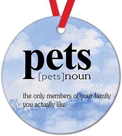 Дефиниција за именки за домашни миленици Божиќни украси за миленичиња од дрво Дефиниција Божиќни украси подароци што висат украс Смешна дефиниција
