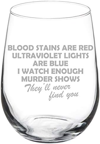 WSLHFEO вина стаклена чаша дамки од крв се црвени смешни вистински криминал.