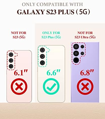 Gviewin Компатибилен Со Samsung Galaxy S23 Плус Случај + Мермер Мобилен Телефон Зафат Лента