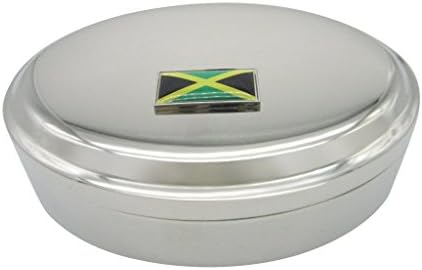 Тенка Гранична Јамајка Знаме Приврзок Овална Ситница Накит Кутија
