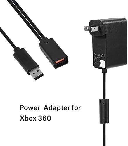 Полнач за адаптер за напојување за напојување за Microsoft Xbox 360, USB приклучок за адаптер за напојување со приклучок за напојување, AC адаптер за замена на електрична енер