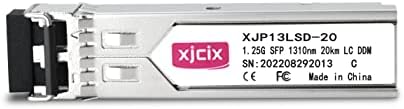 XJCIX 1.25G/1000BASE-LX/LH SFP Оптички трансивер SMF 1310NM 20KM Оптички модул DDM LC Duplex конектор за Cisco GLC-LH-SMD/GLC-LH-SM/SFP-GE-L