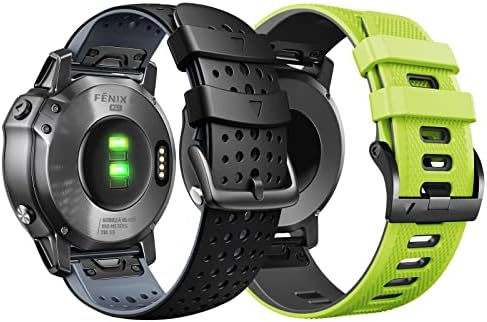 NOTOCITY 26MM SILICONE WATH BAND за Fenix ​​5x Fenix ​​7x Fenix ​​6x/6x Pro/5x Plus/Tactix 7 Pro/Enduro 2