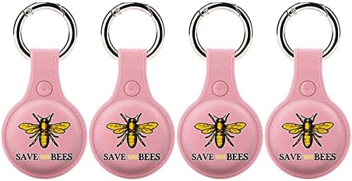 Зачувајте Го Држачот За Пчели За Airtag Клуч Прстен Tpu Заштитна Кутија Покритие Локатор Ознака За Паричник Багаж Миленичиња