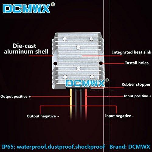 DCMWX Зголемување на напонските конвертори 12V24V Подигнете на 48V чекор напред со инвертори за напојување на автомобили Влез DC10V-32V