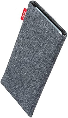 Fitbag Jive Grey обичај прилагодена ракав за OnePlus Nord 2 | Направено во Германија | Покрив за торбичка со ткаенини со фино костум со обвивка