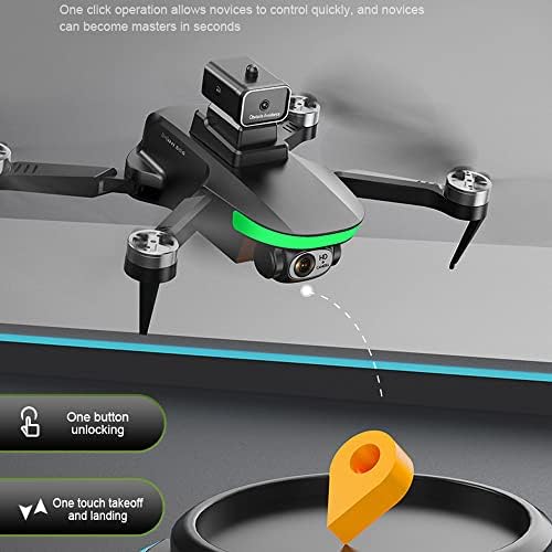 Афебоо дрон со камера - 1080p HD FPV преклопен квадкоптер дрон, леќи за прилагодување на 90 °, полетување/слетување со едно копче, задржување