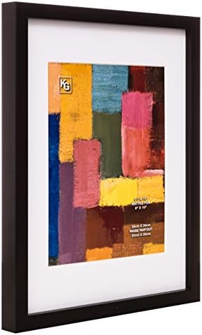 Kiera Grace Modern Collage-Frames, 11x14 Matted for 8x10, црно