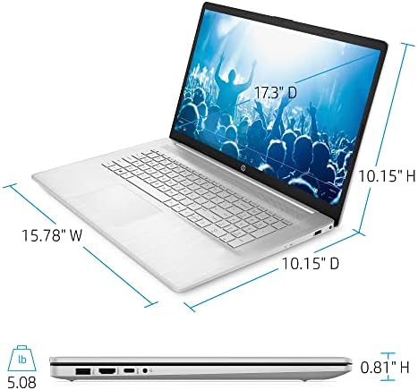 HP Деловен Лаптоп Со Високи Перформанси 2022, 17,3 FHD IPS, Intel i5-1135G7 4-Core, Iris Xe Графика, 32GB DDR4, 1TB SSD, USB-C,