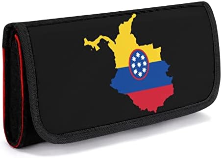 Знаме Мапа На Колумбија Торбичка За Носење За Прекинувач Пренослив Држач За Торби За Конзоли за Игри Со Додатоци За Слот За Картички
