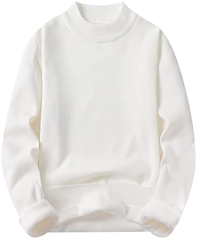 Dudubaby плус џемпери со големина за машка мода со долг ракав тенок фит плетен џемпер џемпер за пулвер