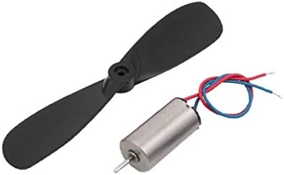 X-DREE Pair DC 1.5V 15000RPM 6mmx12mm Coreless Motor w CW CCW Propeller for RC Helicopter(Coppia motore CCeless CC 1.5V 15000 RPM 6mmx12mm