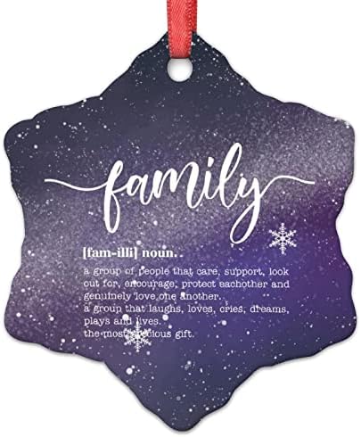 Семејни дефиниции Божиќни украси Семејство Дефиниција Типографија Орнаменти на новогодишна елка Керамика Персонализирани Божиќни