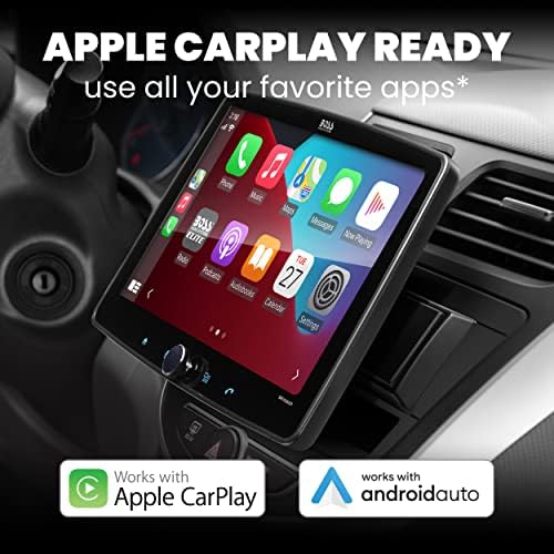 Boss Audio Systems BE10ACP -C CAR Stereo System - Apple CarPlay, Android Auto, 10 инчи единечен DIN, екран на допир, единица за глава на Bluetooth,
