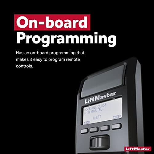 Лифтмастер 880LM движење-Контролен панел за откривање-Карактеристики на панел управувано од менито и тајмер-до-близок