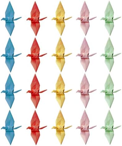 Декор за трпезариска трпезарија Оригами хартија кран grands оригами кранови 100 парчиња 9см преклопени птици за птици за рустикална