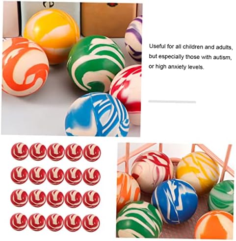 Toyvian 24pcs baincy топка отскокнување топки подароци торба за полнење топки мали деца игра награди топки отскокнување играчки жив топки