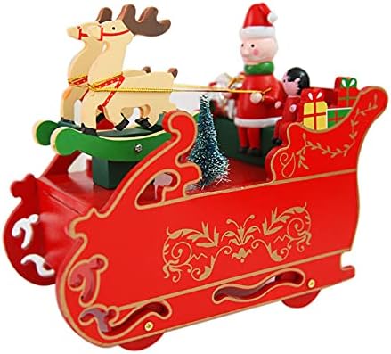 Единствени Божиќни украси, DIY Божиќни украси за надвор од внатре, украси за Божиќни забави, снабдување со забава, ротирачка музика Божиќно